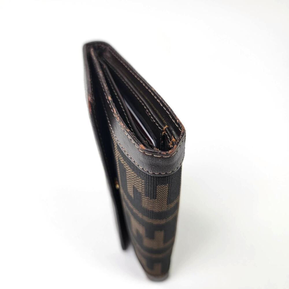 Vintage Y2k 2001 Fendi Zucca Tri-Fold Wallet - Picture 2 of 8